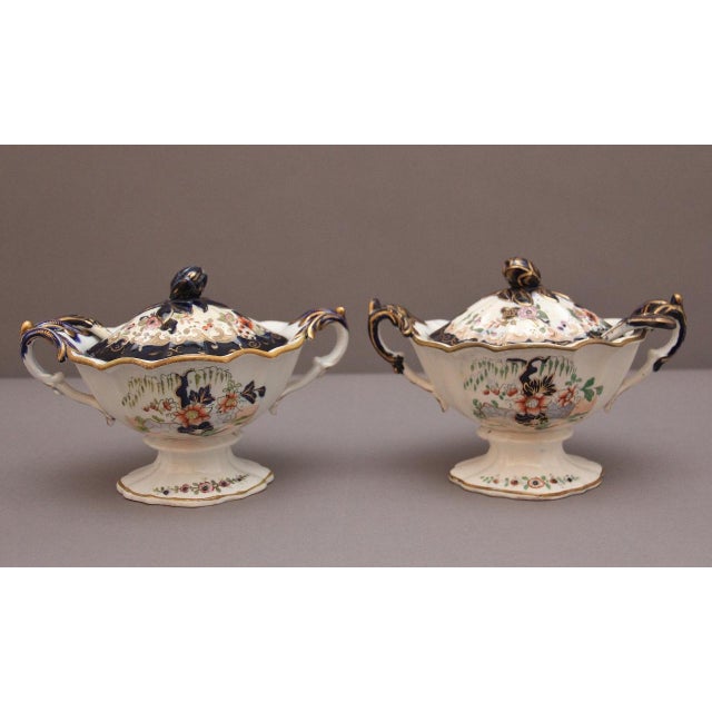 Sauce Tureens with Ladles from Mason's Ironstone, 1840, Set of 2 For Sale - Image 4 of 11