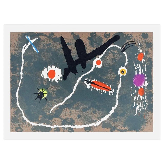 Image dimensions: 33.5 x 47.5 cm. Le Lézard aux Plumes d'Or is a beautiful color lithograph on tissue paper, realized in...