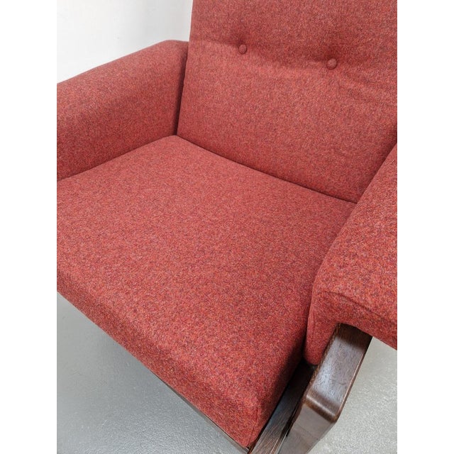 Vintage wenge armchair lounge chair by Martin Visser for Spectrum, the Netherlands 1960 The lounge chair has a solid Wengé...