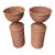 Pair of Vintage Woven Wicker Urn Planters on Cylindrical Pedestals For Sale