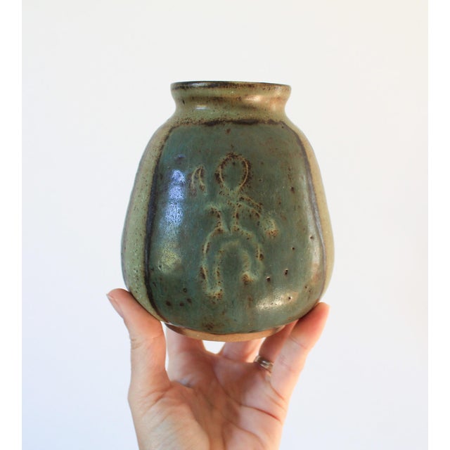 Mid-Century Modern Vintage Studio Art Pottery Vessel or Vase For Sale - Image 3 of 7