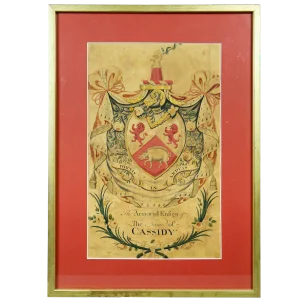 Framed Coat of Arms for Cassidy