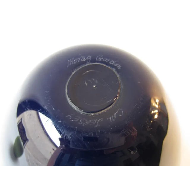 Shell or Bowl in Handmade Glass with Silhouettes by Morag Gordon, 1990s For Sale - Image 6 of 7
