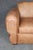 Pair Restored French Art Deco Style Leather Distressed Moustache Club Chairs For Sale - Image 14 of 14