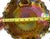Indiana Glass Company Indiana Tiara Glass Marigold Iridiscent Carnival Decorative Plate For Sale - Image 4 of 4