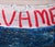 Moisés Villafuerte "Salvame" Blue, Pink, and Red Abstract Contemporary Seascape Painting with Texts, 2022 For Sale In Houston - Image 6 of 9