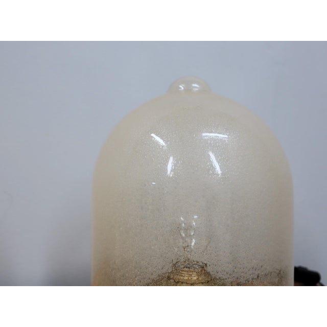 Gold Dome Lamps in Pulegoso Glass and Gilded Brass from La Murrina, 1970s, Set of 2 For Sale - Image 8 of 14