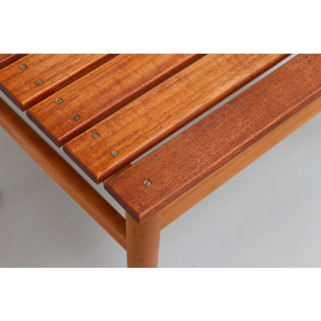 Danish Modern Bench or Table in Teak and Beech, 1950s For Sale - Image 16 of 18