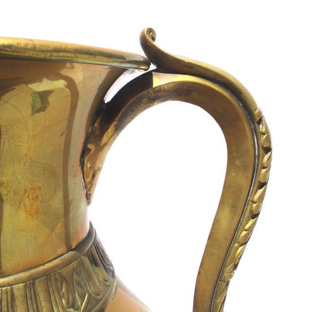 Grand Tour Bronze Handled Olpe Vessel For Sale - Image 4 of 9