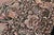 Textile Shabby Chic 1990's Floral Pak-Persian Black/Gray Wool Round Rug- 7'11'' X 8'0'' For Sale - Image 7 of 9