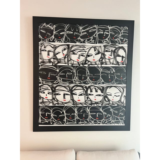 “Dreaming” is an original abstract painting by the artist Rascal, blending soft texture with a warm neutral palette to...