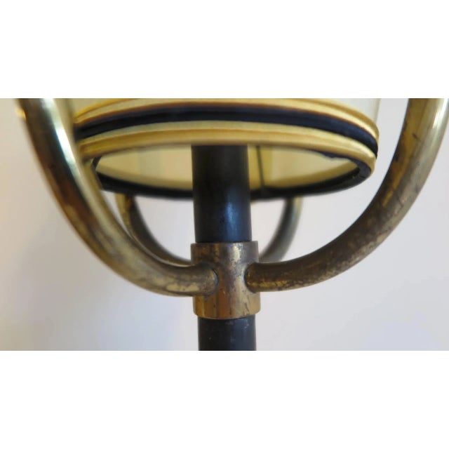 Metal Jacques Adnet Attributed Wall Torchiere For Sale - Image 7 of 11