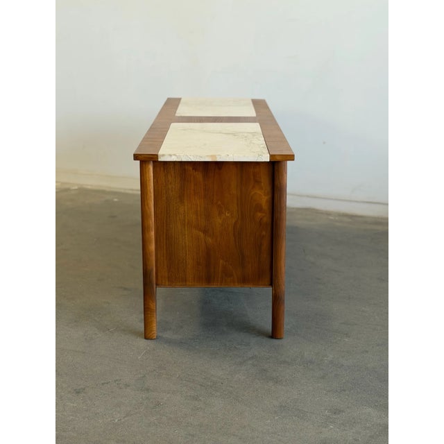 1960s Arched Walnut Credenza For Sale - Image 16 of 18