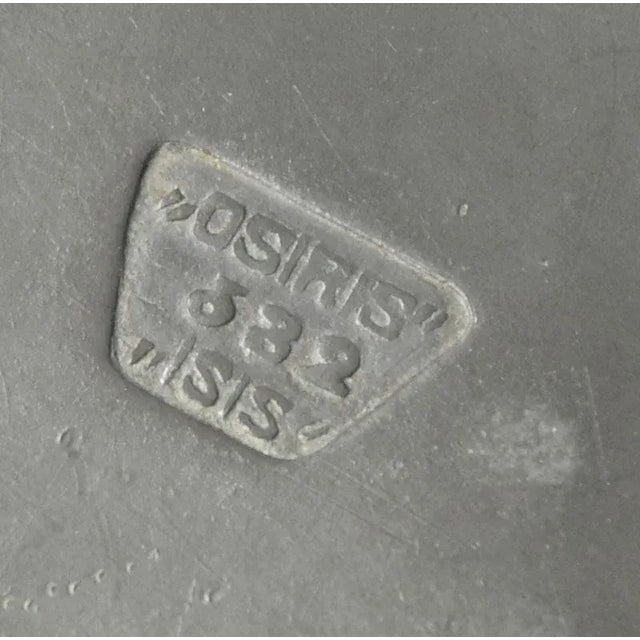 Gray Antique Art Nouveau Pewter Dish from Walter Scherf & Co For Sale - Image 8 of 9