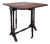 Small Victorian Teak and Mahogany Gateleg Side Table, 1890s For Sale
