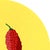Paint Circle Fresnos - Vibrant Abstract Peppers Still Life Painting on Panel - Original Artwork by Will Beger For Sale - Image 7 of 9