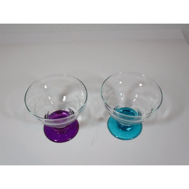 Mid-Century Modern 1970s Mid Century Dessert Coupe's - Set of 4 For Sale - Image 3 of 5