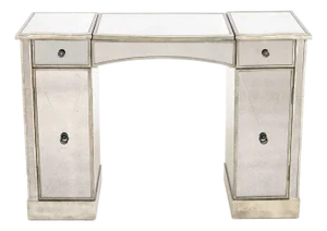 Hollywood Regency Style Mirrored Vanity Table