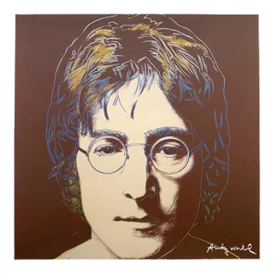 Andy Warhol Vintage 1986 " John Lennon " Limited Edition Large Fine Art Lithograph Print