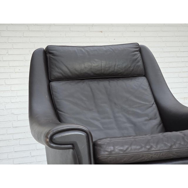 Danish Highback Swivel Armchair from Aage Christensen, 1960s For Sale - Image 4 of 18