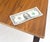 Mid-Century Modern Set of Trapezoid Walnut Mid Century Modern Nesting Stacking End Side Tables MINT For Sale - Image 3 of 14