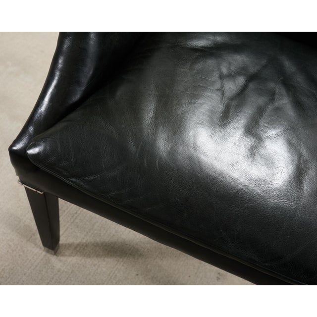 Ralph Lauren Italian Leather Lawson Dining Armchair For Sale - Image 13 of 18