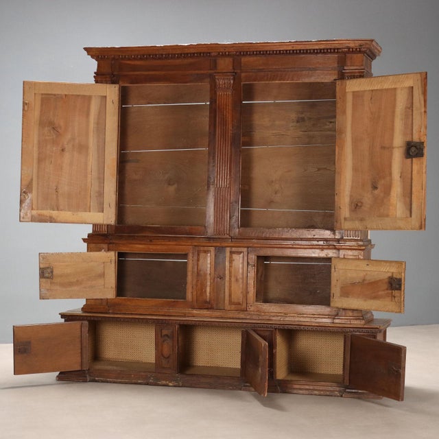 Large Two-Body Cabinet in Walnut For Sale - Image 3 of 14