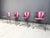 Postmodern Vintage Pink Linda Dining Chairs by Arrben, 1980s, Set of 4 For Sale - Image 3 of 11