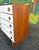 Wood Mid Century Stanley Tallboy W/ Brass Spade Pulls For Sale - Image 7 of 14