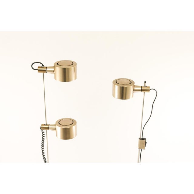 Vintage Copper-Plated Floor Lamps by Ronald Homes for Conelight Limited, 1960s, Set of 2 For Sale - Image 4 of 12