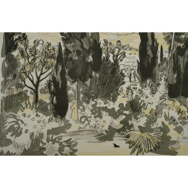Yves Brayer, Jardin à Chiraz, Lithograph For Sale - Image 4 of 7