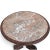 Mid 19th Century Antique Marble Top Carved Oak Round Table Made in Belgium For Sale - Image 5 of 6
