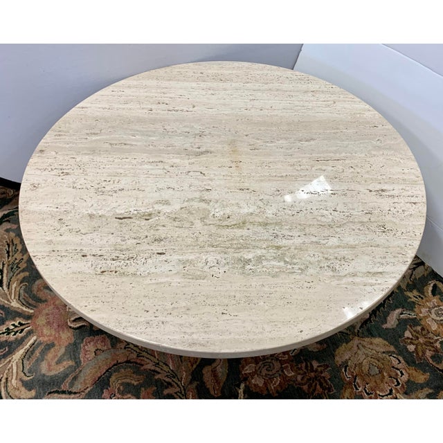 Vintage Round Granite Top and Wrought Iron Coffee Table Chairish