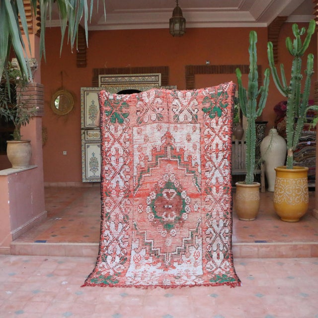 1980s Mid-Century Modern Moroccan Rug 5x8 Ft For Sale - Image 5 of 9