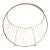 Vintage Mid-Century Modern Brass Hoop Wire Log Holder & Record Rack For Sale