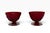 Ruby Red Vintage Seneca Glass Driftwood Casual Pattern 3” Ruby Red Champagne Coupes Tall Footed Sherbets - A Pair For Sale - Image 8 of 12