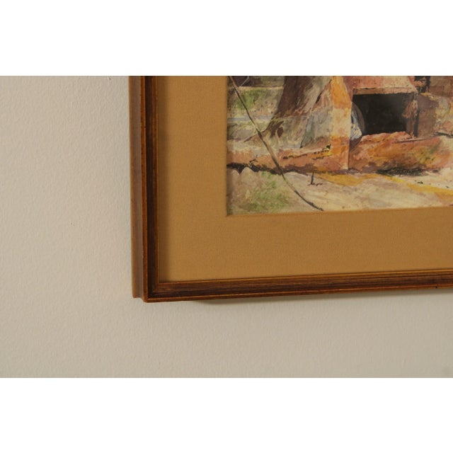 Donald Werden (American, 1921- 1991) 'Phoenix II' Abstract Watercolor Painting For Sale In Philadelphia - Image 6 of 12