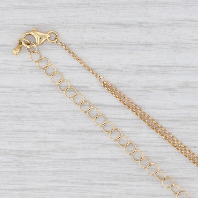 Modern New Diamond Journey 2-Chain Layer Necklace 18k Yellow Gold Cable Chain For Sale - Image 3 of 6