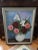 This is a Beautiful! Mid Century Modern Oil on Canvas of Flowers in a White Vase. This Painting Comes to Life with the...