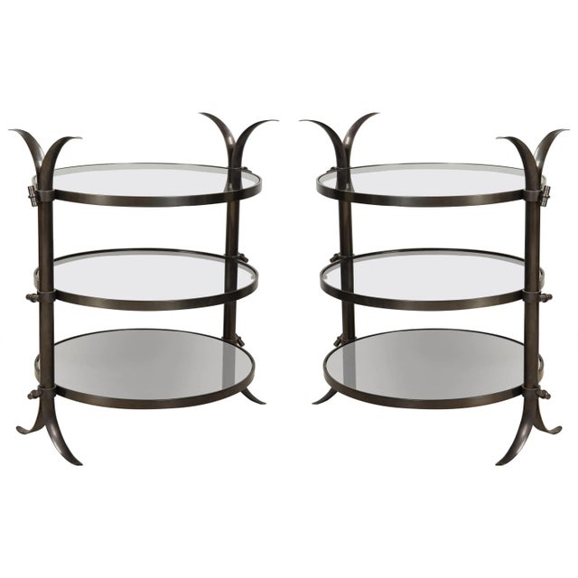 Bespoke Bronze Tulip Tables by Amir Khamneipur - a Pair For Sale - Image 9 of 9