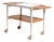 White Thea Trolley with Teak Inserts by Yngve Ekström for Swedese, 1950s For Sale