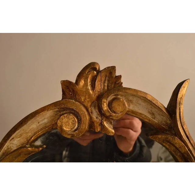 Mid 20th Century Two Venetian Parcel-Gilt Easel Mirrors For Sale - Image 5 of 10