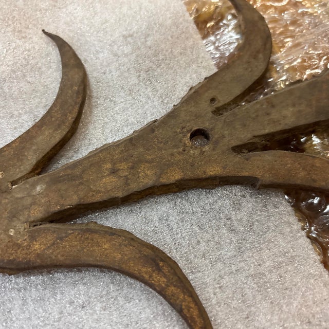 Mid 20th Century Hand Forged Wrought Iron Rack For Sale - Image 12 of 12