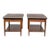 Lane Mid-Century Modern Walnut End Tables or Nightstands - A Pair, Oak For Sale