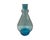 Mid-Century Modern Vintage Mid Century Modern Vintage Small Blue Decanter Bottle With Stopper Hand Blown For Sale - Image 3 of 7