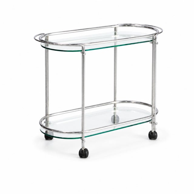 Metal Vintage Italian Riki T52 Serving Cart by Gallotti & Radice, 1970s For Sale - Image 7 of 7