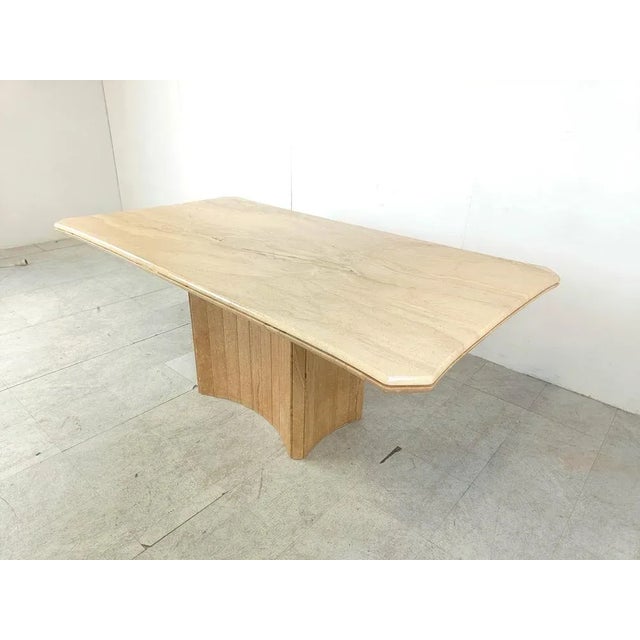 Vintage Travertine Dining Table, 1970s For Sale - Image 6 of 11