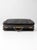Black Antique 1920s Black Leather Suitcase With Brass Hardware For Sale - Image 8 of 14