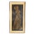 Late 20th Century Framed 37x18 Gold Wax Brass Rubbing "The Lace Lady" Margaret Peyton For Sale
