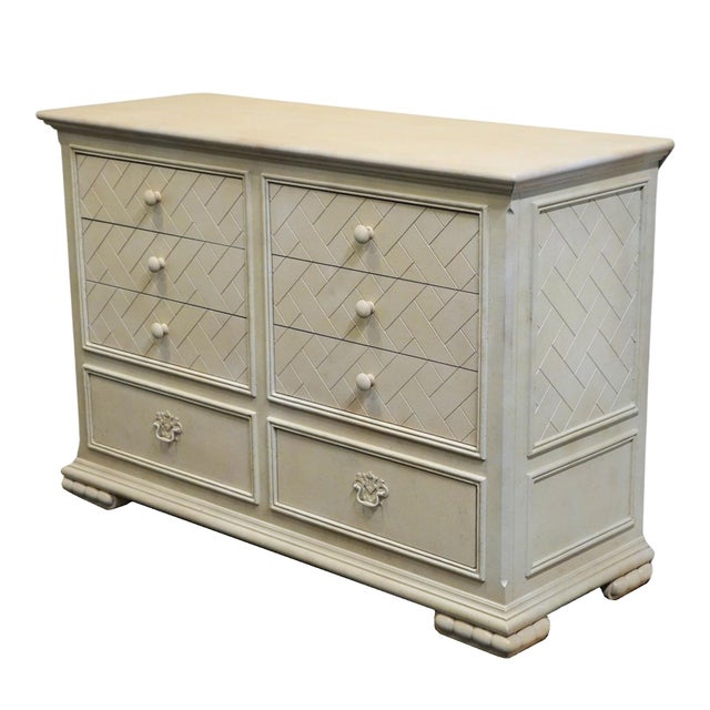 Altavista Lane Late 20th Century Atlavista Lane Cream / Off White Contemporary Modern 56" Double Dresser For Sale - Image 4 of 13